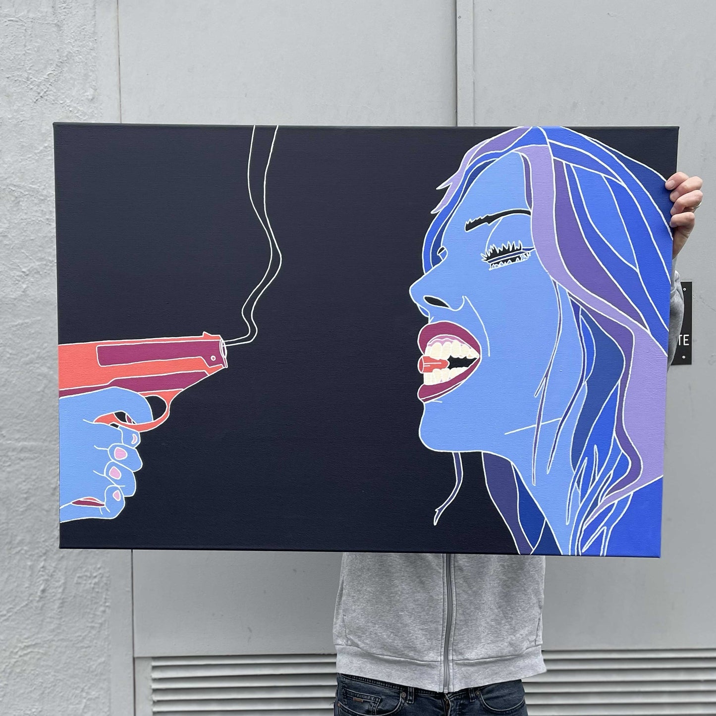 "AH OK" Original Acrylic