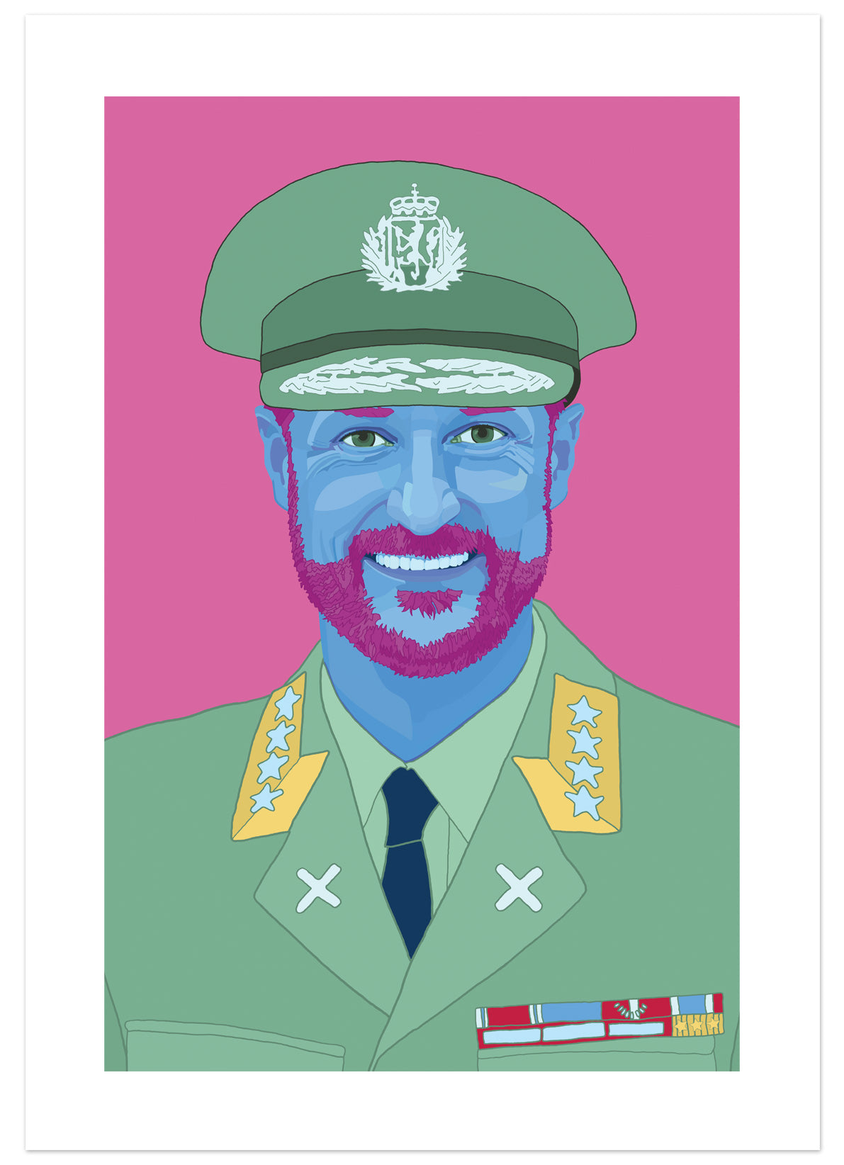 Portrait of Haakon Magnus — EN A GUTTA — 70x100