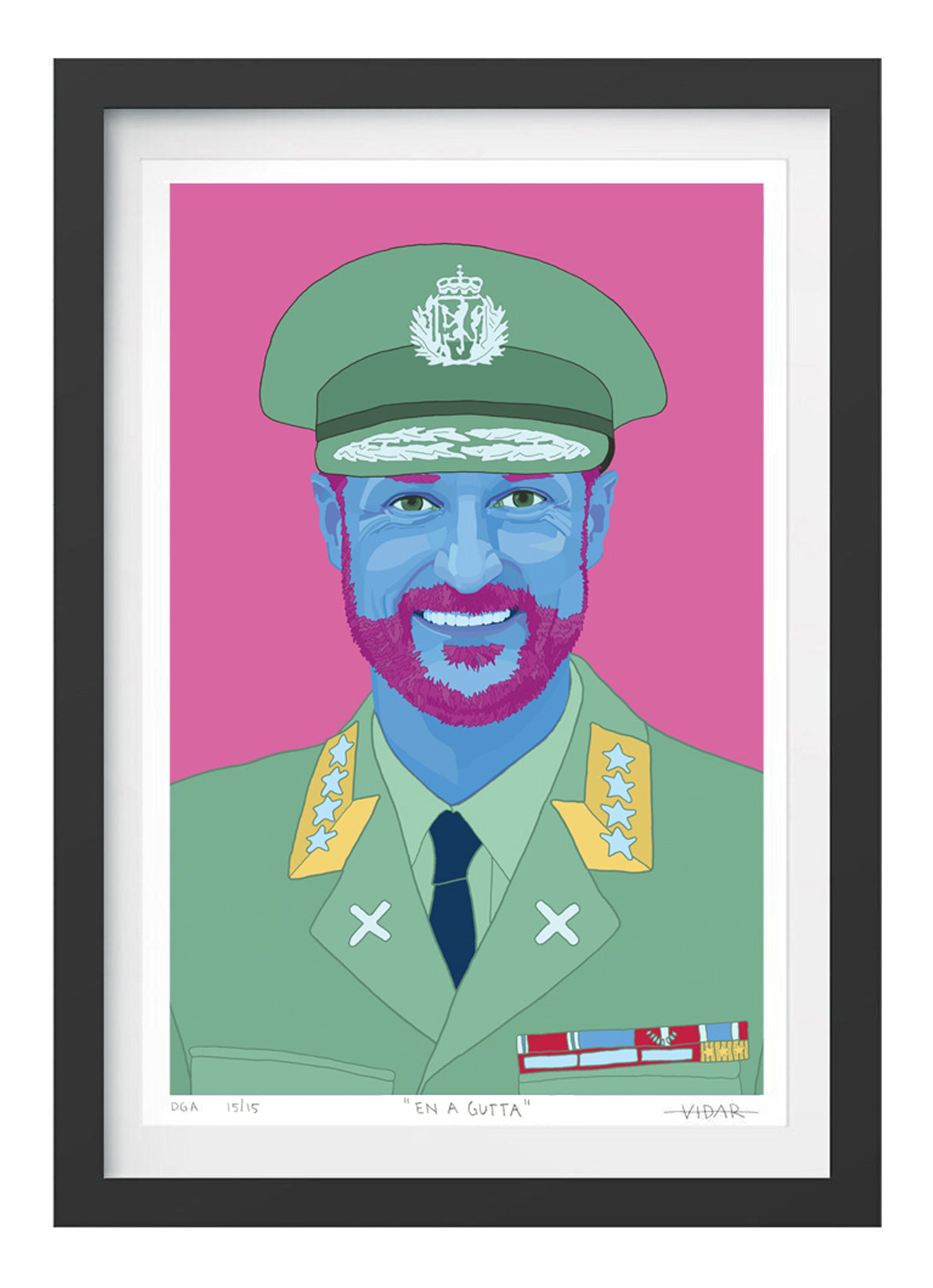 Portrait of Haakon Magnus — EN A GUTTA — 50x70