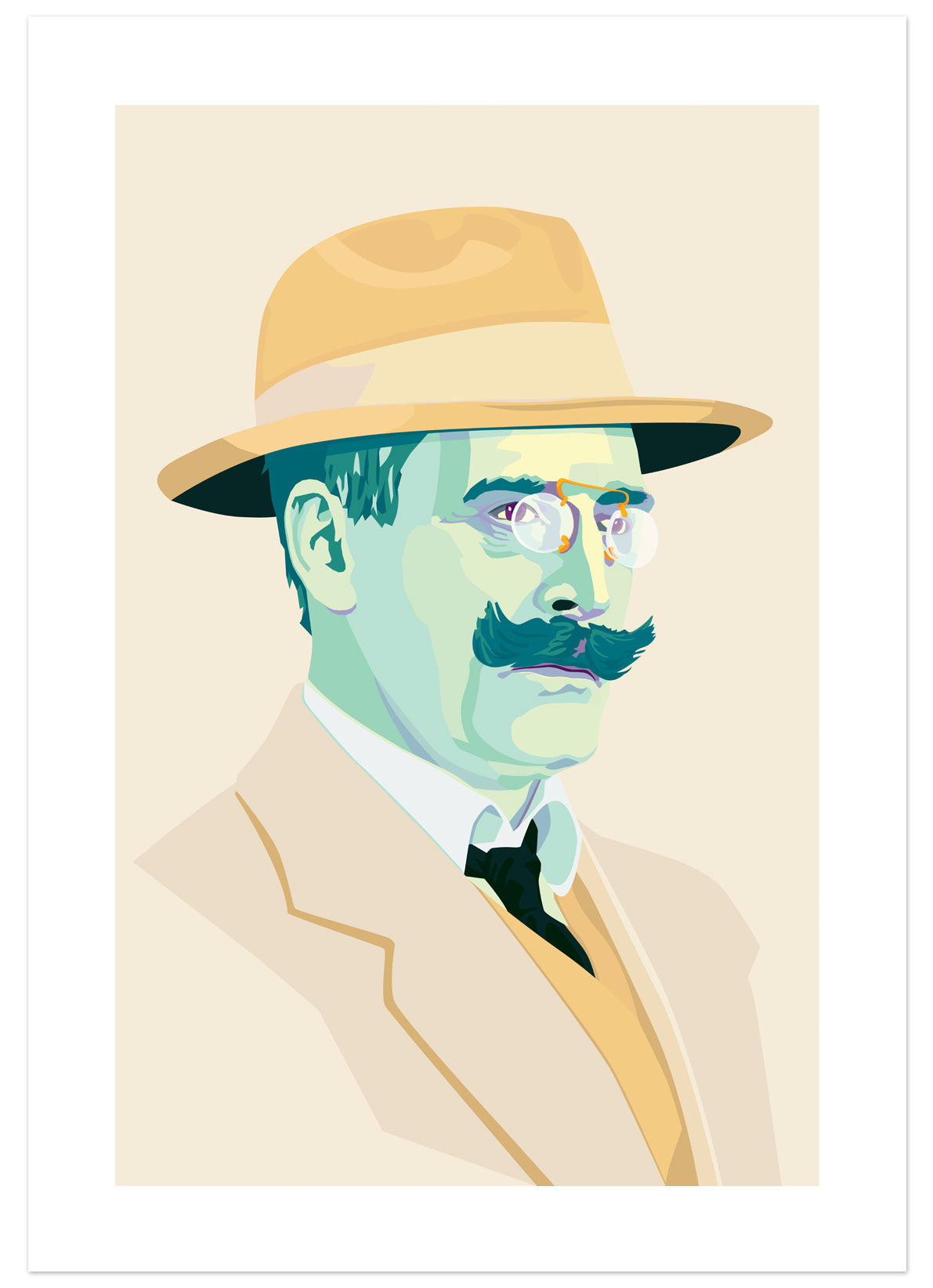 Portrait of Knut Hamsun — HAMSUN