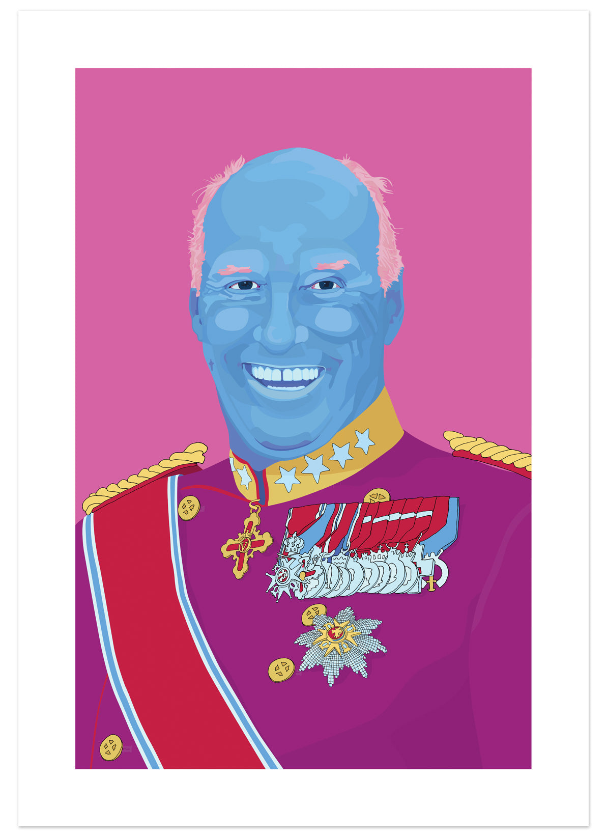Portrait of Kong Harald — KONGEN AV VÅR TID